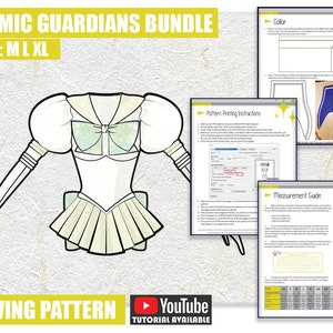 M L XL BUNDLE Cosmic Guardians Cosplay Sewing Pattern/Downloadable PDF File