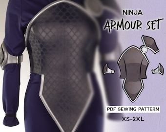Armour Set 1 Sewing Pattern/Downloadable PDF File and Tutorial Book