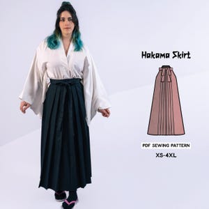 Hakama Skirt Costume Sewing Pattern/Downloadable PDF File