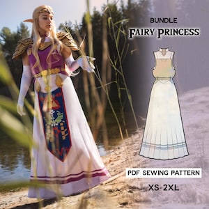 Fairy Princess Cosplay Sewing Pattern/Downloadable PDF file
