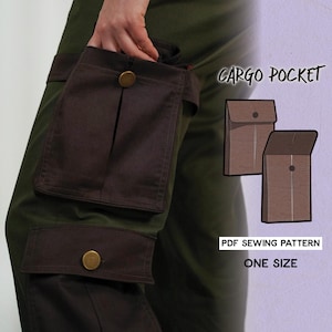 Cargo Pocket Cosplay Fashion Costume Sewing Pattern/Downloadable PDF File