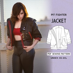 Patron de couture pour manteau Vi / Fichier PDF téléchargeable et livre tutoriel