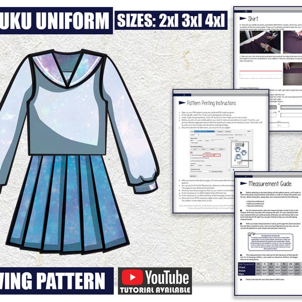 Seifuku Pattern - Etsy