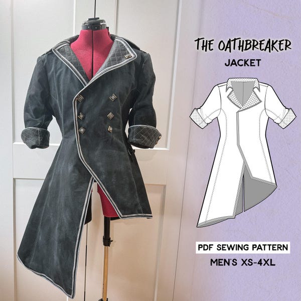 Verso Jacket Sewing Pattern | Fully Lined Coat Pattern + Tutorial Book