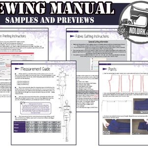 Cuffed Hakama Pants Sewing Pattern/Downloadable PDF File and Tutorial Book image 6