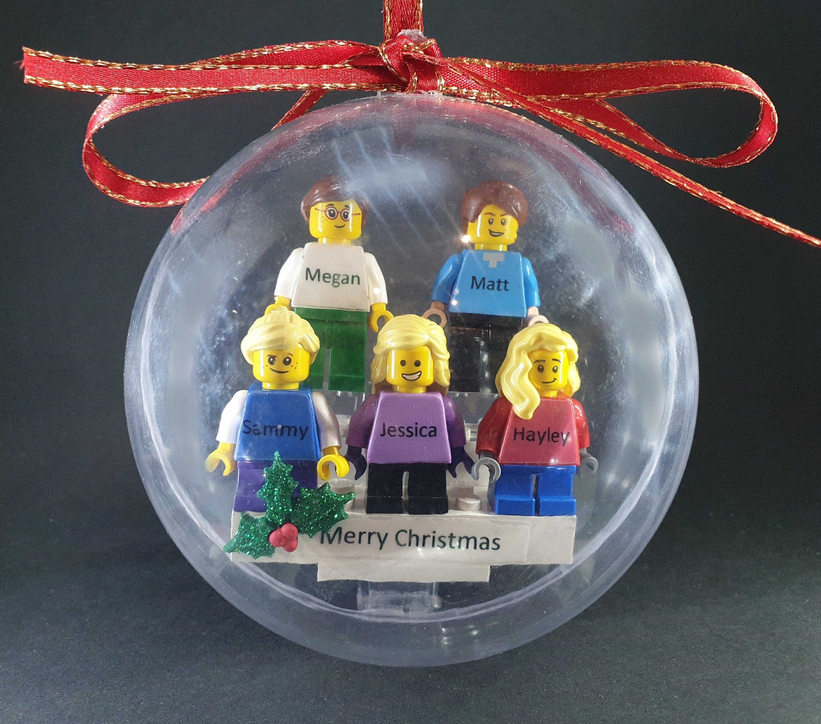 Personalised Lego® Minifigure Christmas Bauble Christmas Etsy Australia