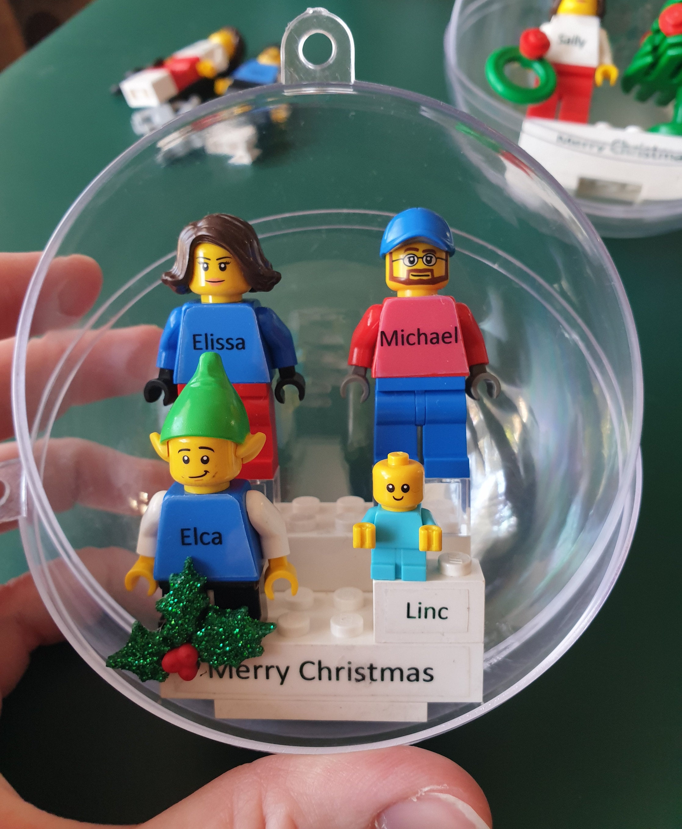 Personalised Lego® Minifigure Christmas Bauble Christmas Etsy Australia