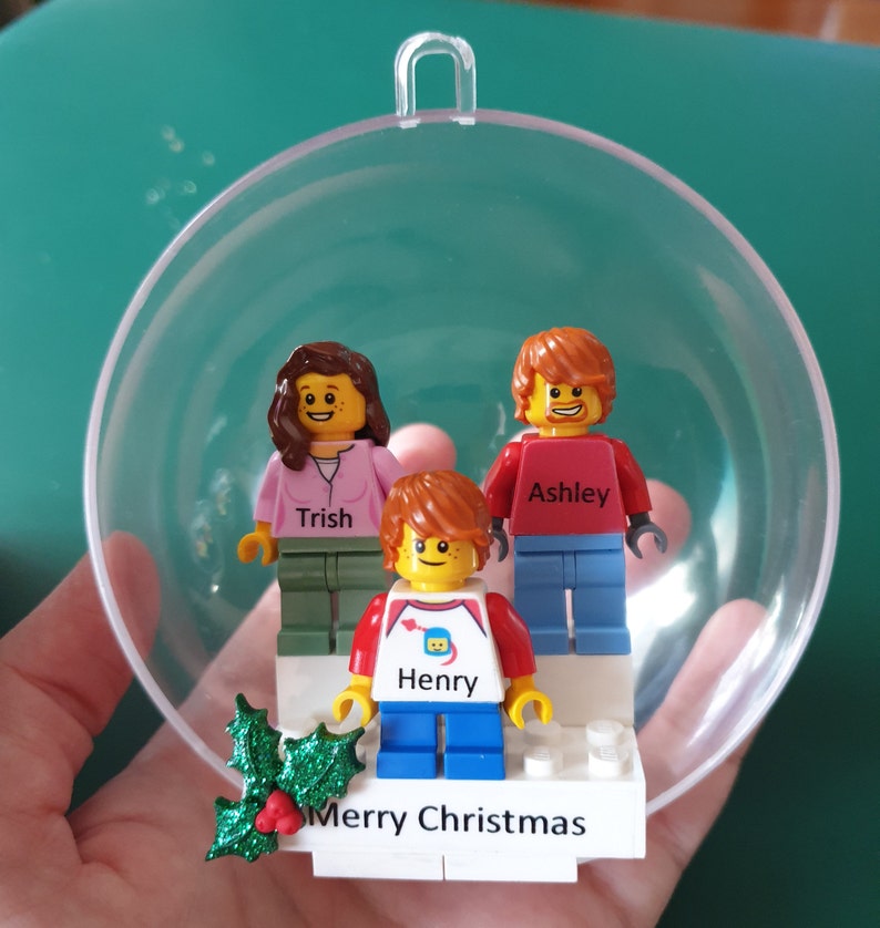 Personalised Lego® Minifigure Christmas Bauble Christmas  Etsy Australia