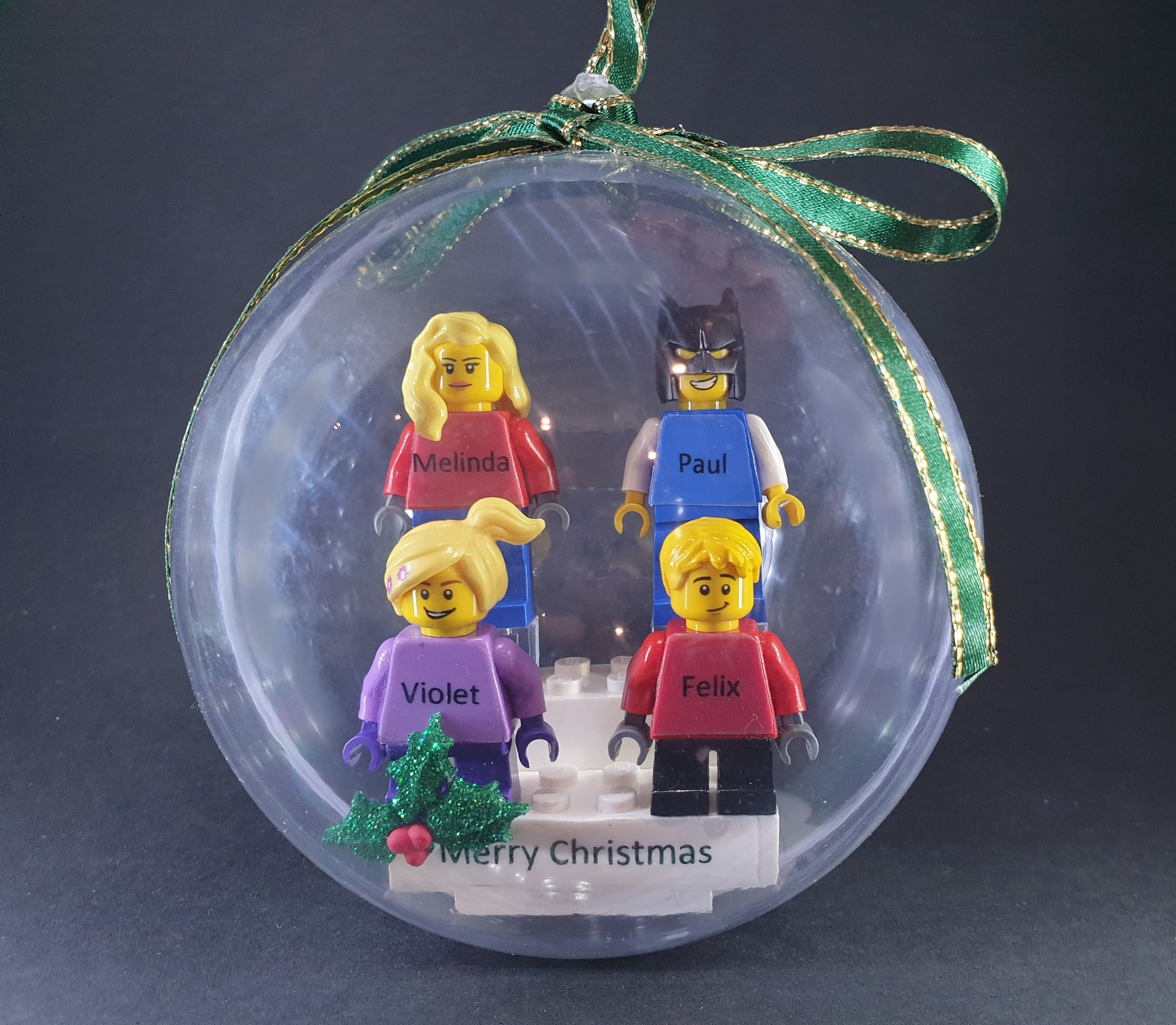 Personalised Lego® Minifigure Christmas Bauble Christmas Etsy Australia