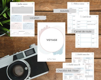 Kit d'organisation/ Section Voyage. / Pdf à télécharger et imprimer (illimité) / Planner / Printables