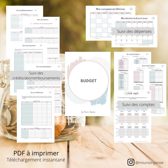 Kit d'organisation: Section Budget. / Pdf à télécharger et