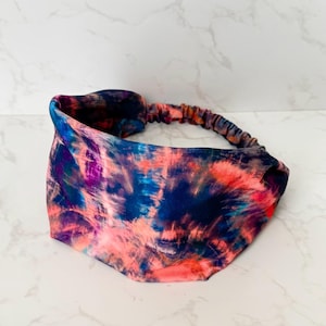 No Slip wide Headband for women. Soft Comfortable Headband. Wide Soft Headband with Elastic Back. No roll elastic. Soft Stretch Headband.