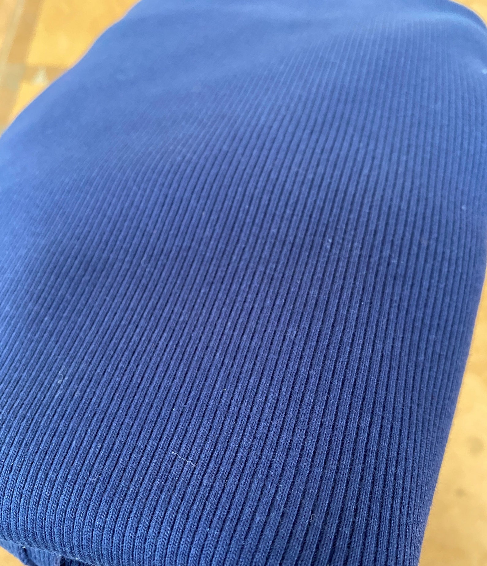 Deep Sea Blue Cotton 2X1 Rib Knit Fabric 2x1 ribbing 60 Etsy