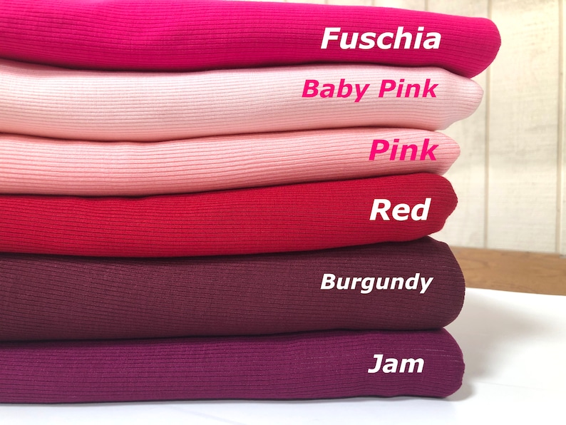 Thick Cotton Poly Stretchy Rib Knit Fabric 2x1 ribbing Solid Etsy