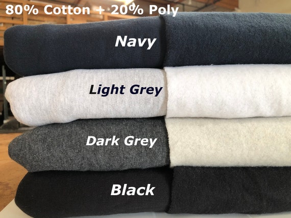 Premium Heavyweight Cotton Fleece Fabric for Hoodies, Sweatshirt,  Sweatpants, Craft, High Quality Matching Ribs -  Canada