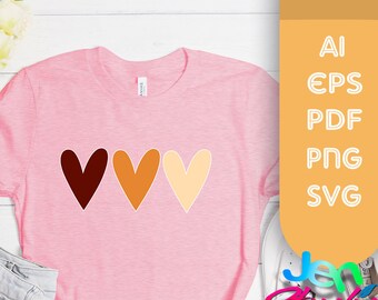 love heart  skincolor svg, love valentine svg, love png, valentines day svg, beautiful love svg, love svg, Cricut, Silhouette