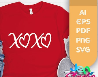 XOXO svg, love valentine svg, love png, valentines day svg, beautiful love svg, love and Kisses svg, Cricut, Silhouette