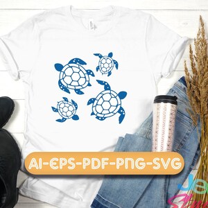 Sea turtles svg, Turtle svg, Beach svg, Ocean Turtles svg, cricut, silhouette, cutfile, ai, eps, png, pdf