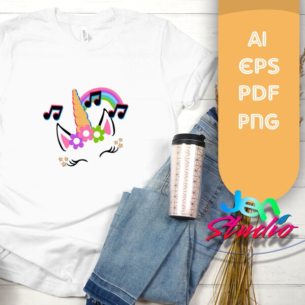 Unicorn Bangs Svg - Etsy