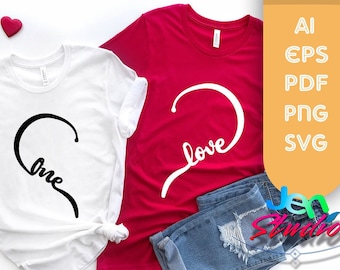 One Love svg, love heart svg, love valentine svg, love png, valentines day svg, beautiful love svg, love svg, Cricut, Silhouette