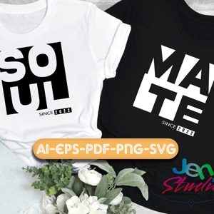 Soul Mate svg, Vrouw Hubs svg, paar svg,paar svg, Mr. Mrs svg, Valentijnsdag svg, cutfile, cricut, silhouet, ai, eps, pdf, png