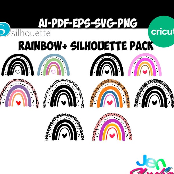 Rainbow svg, Rainbow animalprint svg, Boho Rainbow svg, Rainbow cow svg, Instant Download for Cricut,Digital Download ,eps, ai, png. pdf