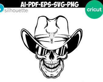 Download Cowboy Skull Svg Etsy