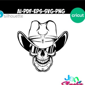 cowboy skull svg, rodeo svg, skull svg, cowboy svg, ranch svg, horseman svg cowboy skull png, cutfile