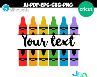 Download Crayon Monogram Svg Etsy