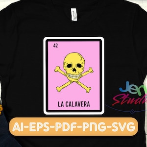 La calavera svg, La calavera png, loteria card svg, mexican png, loteria png, La calavera Mexican loteria card, instant download.