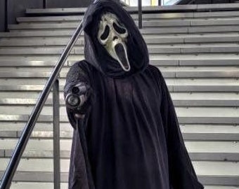 Scream 6 Full Costume, Ghostface Mask, Aged Billy Mask, Scream Mask, 2023 Scream mask, Scream Movie Mask, Horror Mask, Halloween Mask, Scary