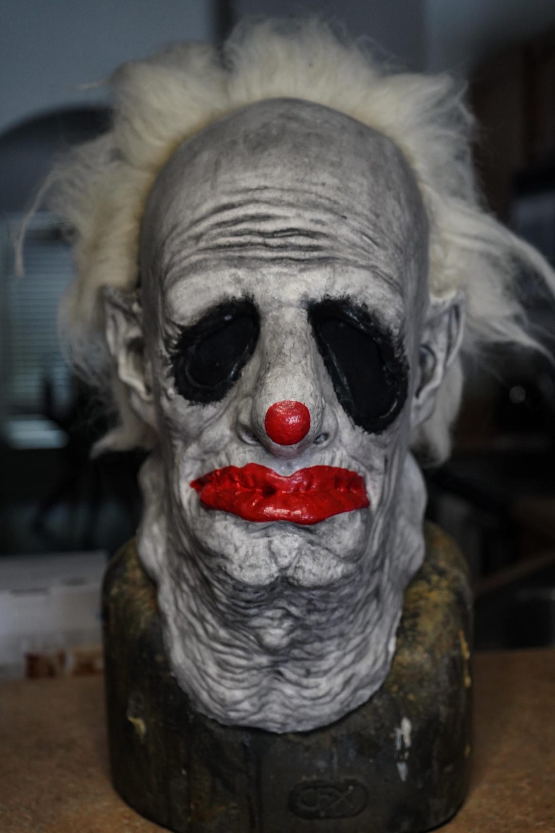 Scary Creepy Stalker Clown Mask Wrinkling - Etsy
