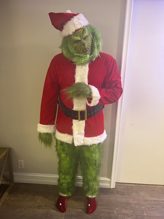 Jim Carey Grinch Costume, Grinch, Grinch Mask, Christmas Grinch Costume,  Xmas, Christmas Gift, Realistic Grinch, Christmas, Grinchmas, Green -   Norway