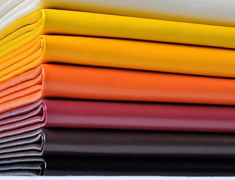 NAPPA Faux Leather Fabric Vegan Leather Sheet Fine Lines Etsy