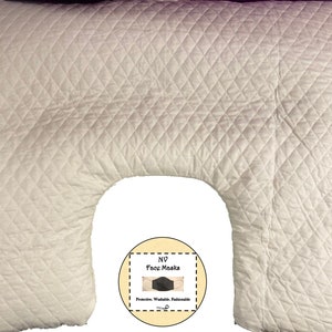 Buckwheat pillow for side sleepers, cotton quilted shell, pillow insert, made in the USA, made to order.