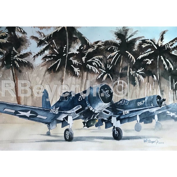 F4U Corsairs, Solomon Islands, WWII