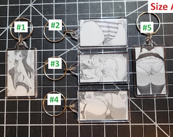 Manga Anime Girl Keychain (Booty)