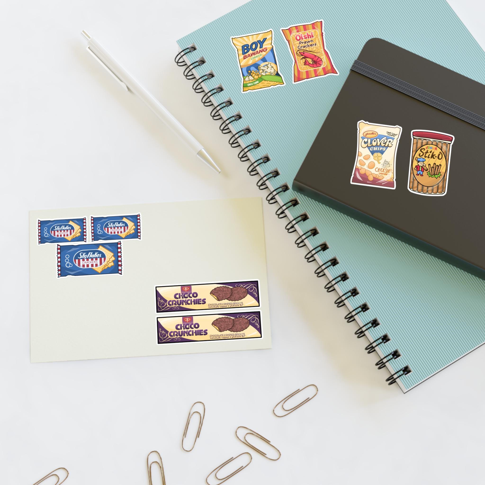 Snack Sticker Sheet Retro Filipino Snacks Sticker Sheets | Nostalgic Childhood Snack ...
