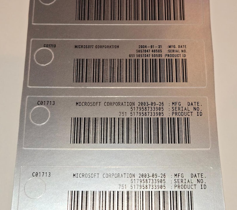 Original Xbox Replacement Back Stickers / Security / Warranty Labels ...