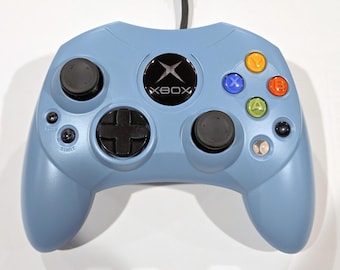 Original Xbox Gulf Blue S Type Controller - Grade A