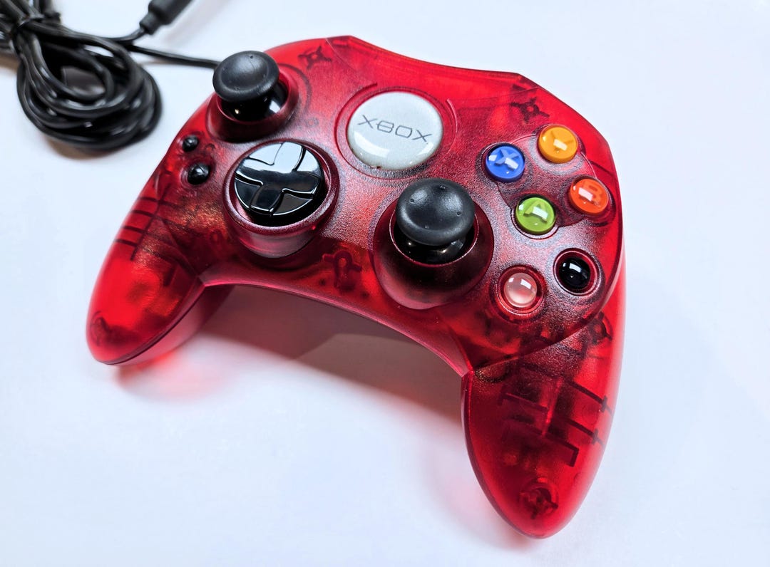 Original Xbox Ruby Red Crystal S- Type Controller - Grade A- - Etsy