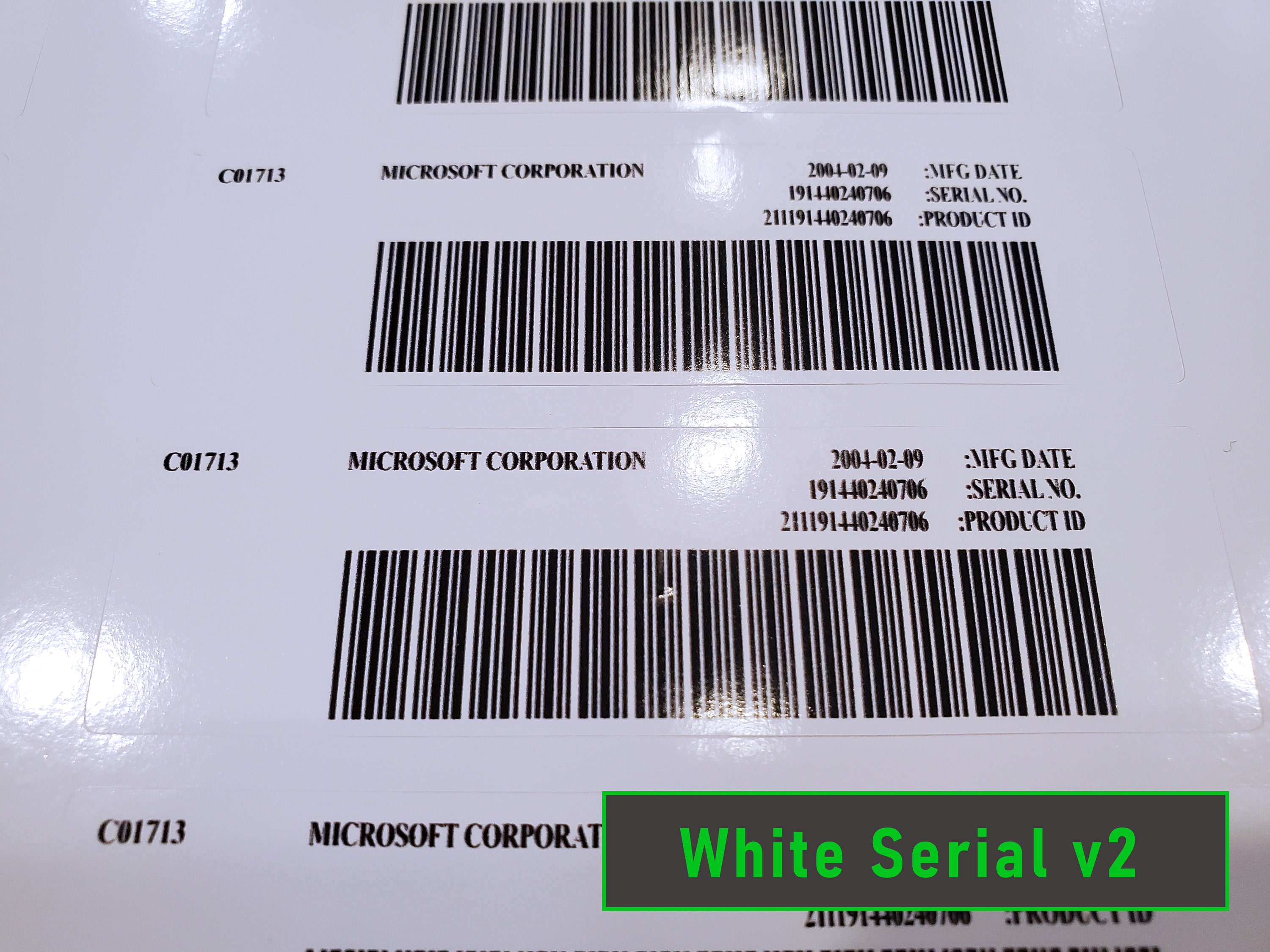Original Xbox Replacement Back Stickers / Security / Warranty Labels ...