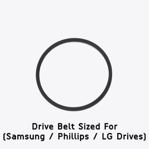 May include: Black rubber drive belt for Samsung, Phillips, and LG drives.