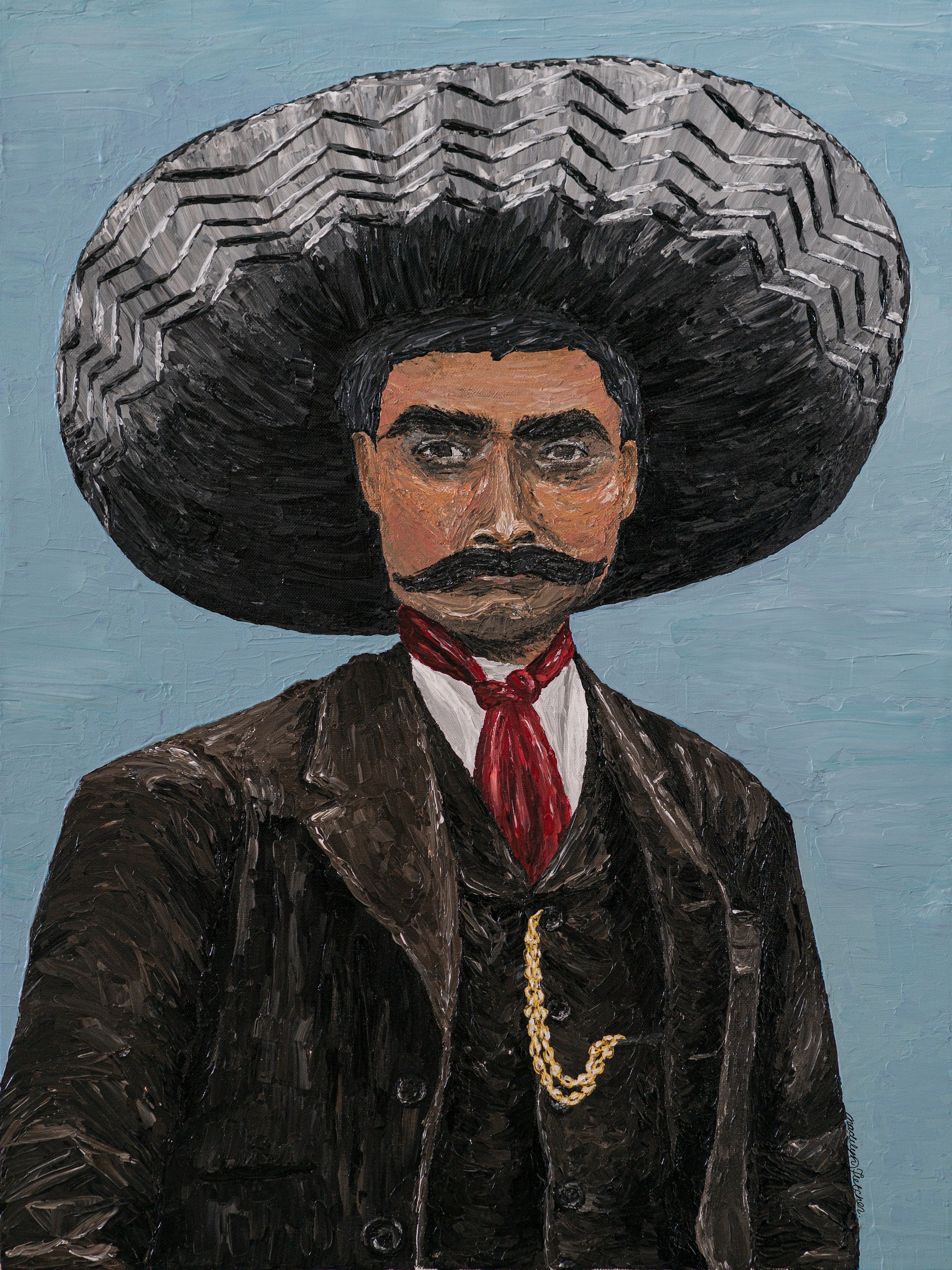 Print of Original Emiliano Zapata Painting Etsy