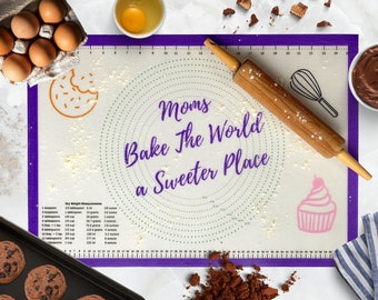 Silicone Baking Mat Supplies Gift, Non-Stick Pastry Mat