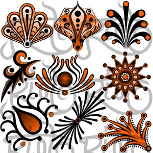 Paisley Flower SVG Digital download Customizable Printable