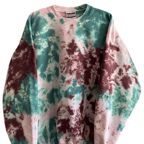 Tiedye Hoodie Sweatshirt / Vivid Tiedye Sweatshirt / Spiral Etsy
