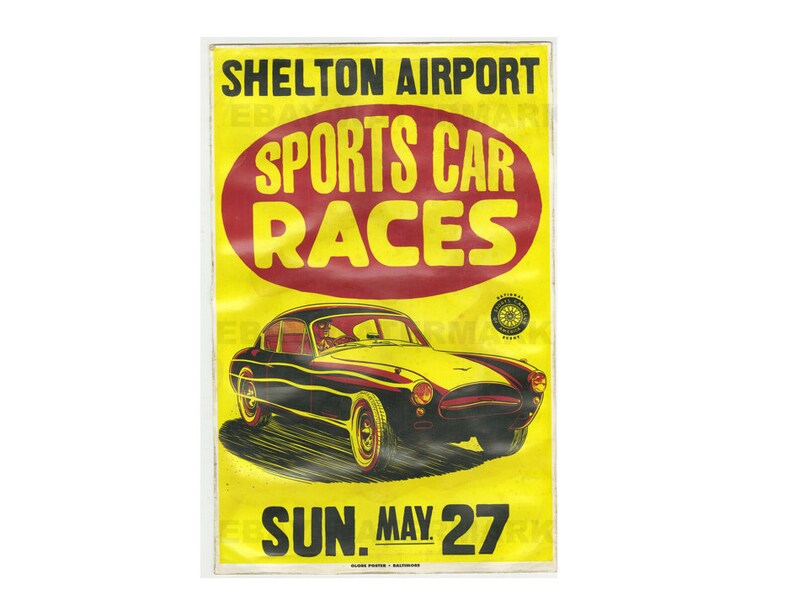 1960s Washington Original Racing Framed Poster! Vintage Jensen 541 Auto ...