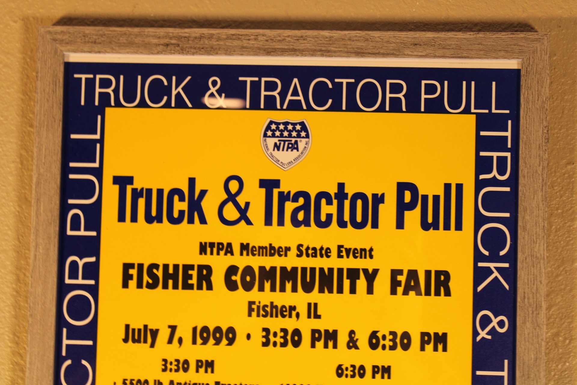 Vintage Truck & Tractor Pull 11X17 Framed Posters Choose Silver or Black Frame, 1999 Community