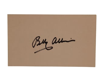 Bobby Allison Autographed 3x5 White Card! NASCAR Racing Stock Car Legend Vintage Signed Auto Index - Alabama Gang Leader HOF Driver